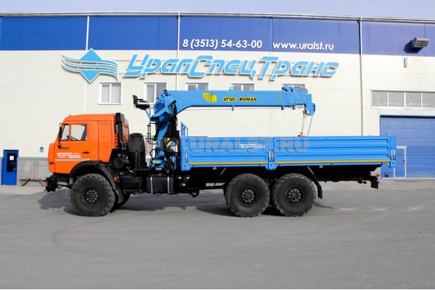 Автомобиль бортовой Камаз 43118-10 с КМУ ИТ-180