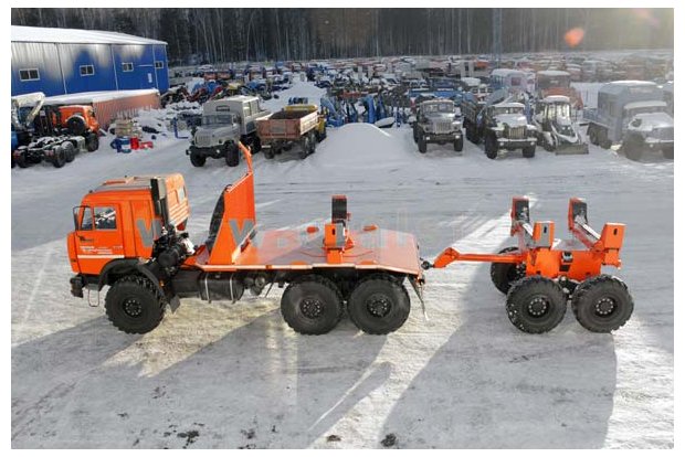 Трубоплетевозный автопоезд