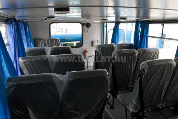 Салон вахтового автобуса
