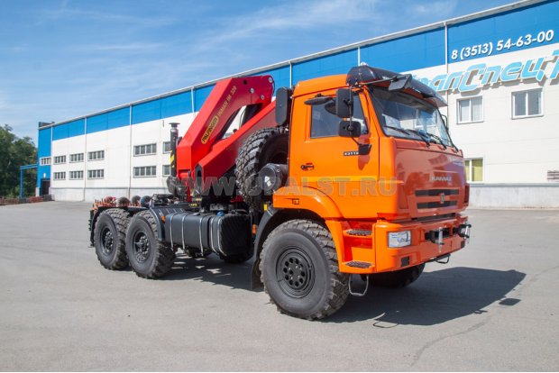 Седельный тягач с КМУ ИМ-320 УСТ 5453 Камаз 43118