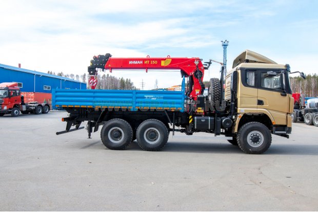  Бортовой автомобиль с КМУ ИТ-150 на SHACMAN (ШАКМАН) 6х6