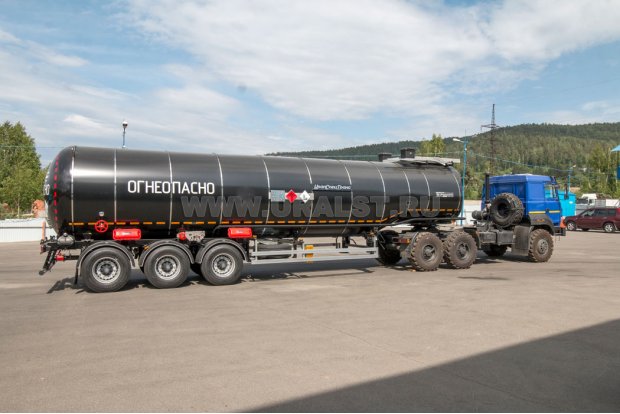 Полуприцеп цистерна ППЦН 38КТ-32Т УСТ + Седельный тягач Урал 44202