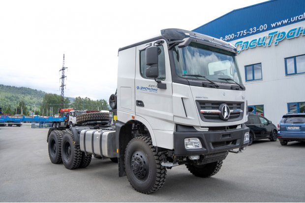 Седельный тягач BEIBEN 3343SA (6х6) КБ 3850 мм, шины 12.00R24, ССУ1540 мм (3.5”)