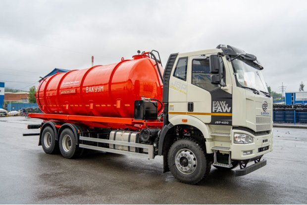 Вакуумная машина МВ-19 КО нерж. 5мм, УСТ 5453 FAW 3250 6Х4, КБ 4800