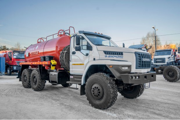  Автоцистерна вакуумная нефтепромысловая (АКН) АКН-10 КО УСТ 5453 Урал NEXT 4320-6951-72, доработка под ДОПОГ