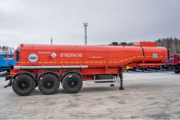  Полуприцеп цистерна для нефти (нефтевозы) ППЦН 25Т-31 ПТ УСТ 9465 рамная, термос ССУ 1490