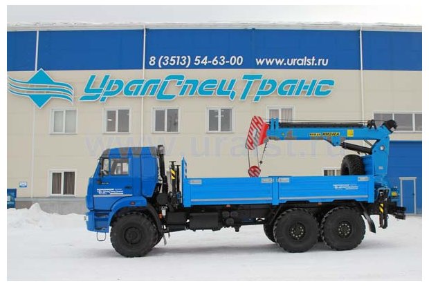 Камаз бортовой с краном манипулятором