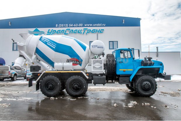 Автобетоносмеситель АБС 6АП Урал 5557-60Е5