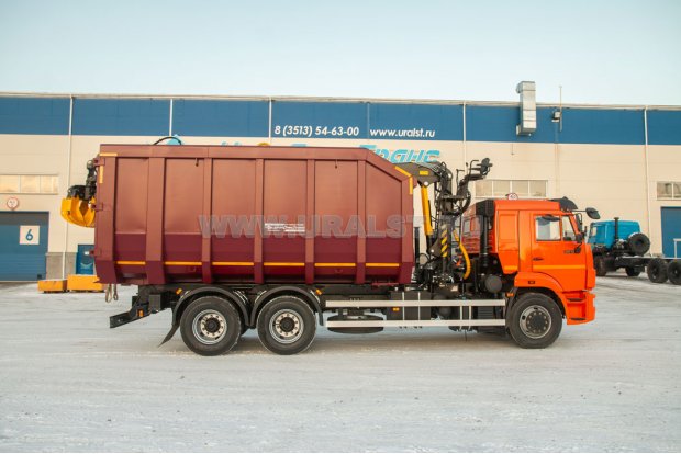 Автомобиль самосвал с КМУ VM10L74М (ломовоз) УСТ 5453 КАМАЗ 65115-50