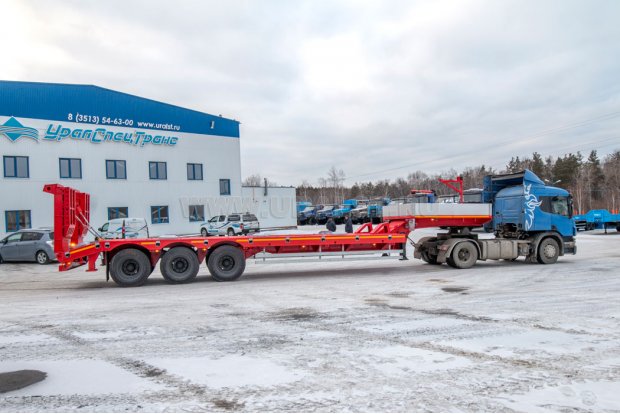 Полуприцеп-тяжеловоз ППТ 60-31Д-10У УСТ 9465 механические трапы