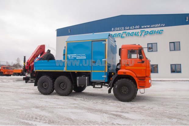 Мобильная ремонтная мастерская АРОК с КМУ ИМ-150N УСТ Камаз 43118