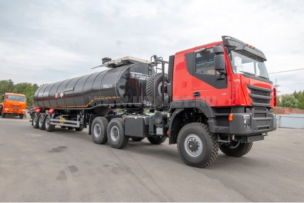 Полуприцеп цистерна ППЦН 38КТ-32Т УСТ + Тягач АМТ N.V