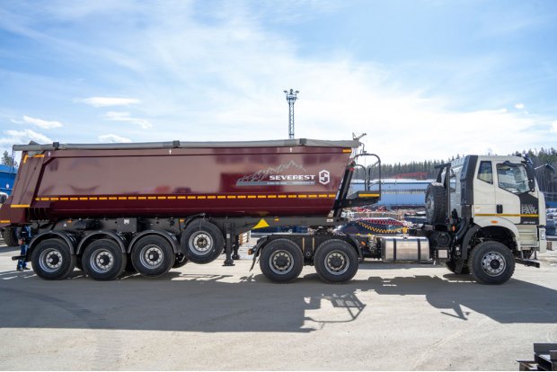 Полуприцеп самосвал ППС 34-32Л BPW SEVEREST высота ССУ 1300 мм оси 12 тн