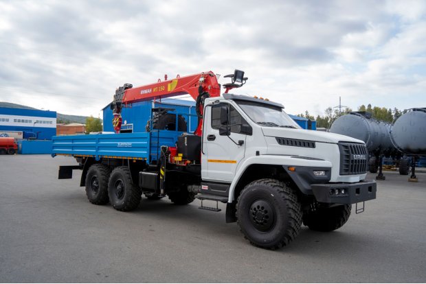 Автомобиль бортовой с КМУ ИТ-150 (тросовый) УСТ 5453 Урал NEXT 4320-72Е5