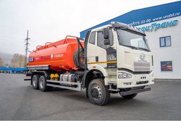Автотопливозаправщик АТЗ 22-3 УСТ 5453 FAW 3250 (6х6) КБ 5200 ДОПОГ