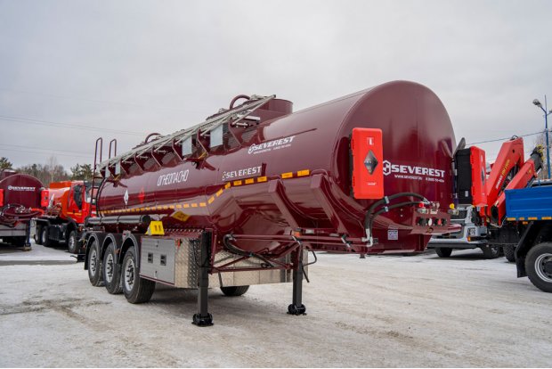 Полуприцеп-цистерна ППЦ 28К-32Л-4НР SEVEREST ССУ 1150, дисковые тормоза, рекуперация, насос