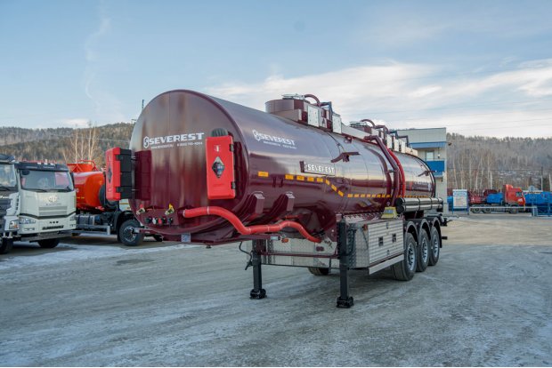 Полуприцеп-цистерна ППЦ 30К-32Л-5Р SEVEREST высота ССУ 1250 мм, дисковые тормоза, рекуперация