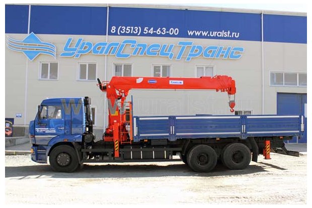 Бортовой Камаз с КМУ Kanglim KS-2056