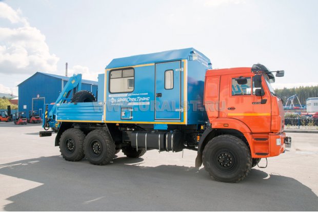 Камаз Агрегат ремонта и обслуживания станков-качалок (АРОК) 43118-50 с краном-манипулятором ИМ-55