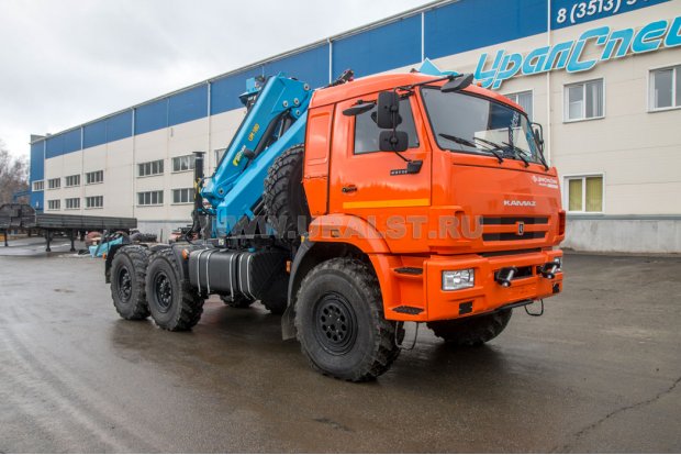 Седельный тягач с КМУ ИМ-180-05 Камаз 43118