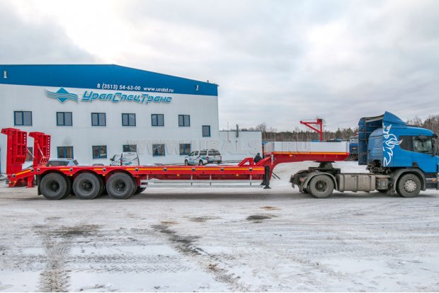 Полуприцеп-тяжеловоз ППТ 60-31Д-10У УСТ 9465 механические трапы