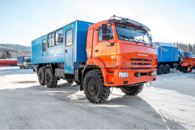 Автобус грузопассажирский ГПА УСТ 54535Р (16+2) закр. Камаз 43118-50 сп.м.