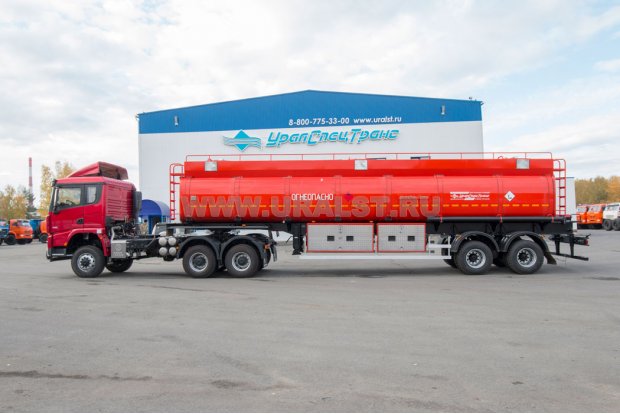 Седельный тягач SHACMAN (ШАКМАН) SX42586V385 + Полуприцеп-цистерна ППЦ 40П-24Д-3 УСТ-9465