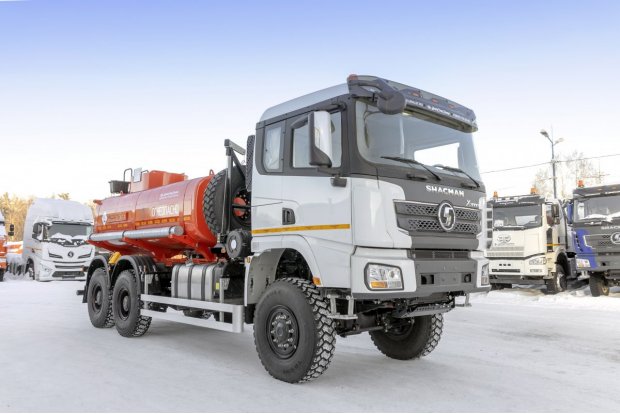 АТЗ-11Б УВТ-25, УСТ 5453 SHACMAN (ШАКМАН) SX32586V385 6х6, 14R20, КБ 4575мм.