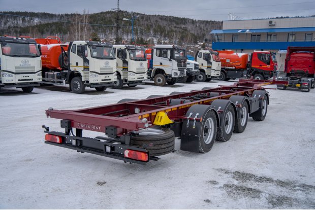 Полуприцеп контейнеровоз ППК 40Б-42ЛЛ-12 СЕВЕРЕСТ, ССУ 1100 мм