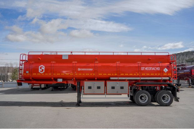 Полуприцеп цистерна для ГСМ (бензовозы) рамная ППЦ 30П-24Д УСТ 9465 рамная ССУ 1450 нерж