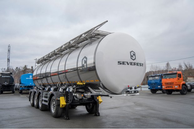 Полуприцеп цистерна SEVEREST для пищевых жидкостей ППЦПТ 27КТ-42ЛЛ-4