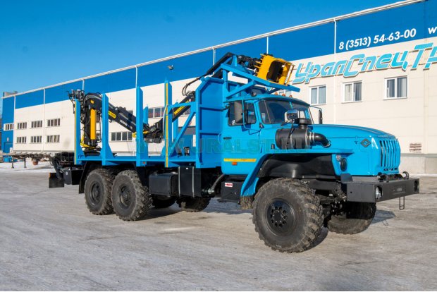 Сортиментовоз с манипулятором VM10L74 УСТ 5453 Урал 4320-60Е5