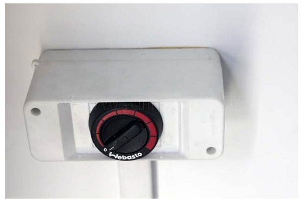 ТБМ с КМУ ИМ-95. Пульт управления воздушным отопителем