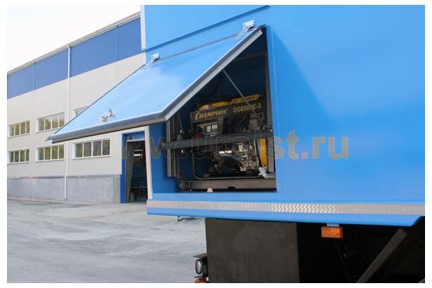 Ниша дизель-генератора Лаборатории Камаз 43118