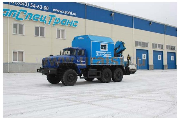 Фургон Урал АРС с краном-манипулятором ИМ-95