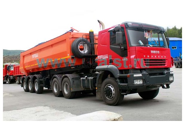 Седельный тягач IVECO-AMT 633910 и Полуприцеп самосвальный 9509