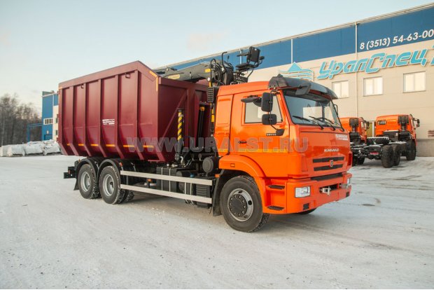 Автомобиль самосвал с КМУ VM10L74М (ломовоз) УСТ 5453 КАМАЗ 65115-50