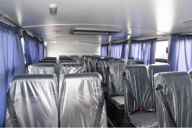 Салон вахтового автобуса Урал