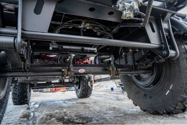 Рессорно-балансирная подвеска прицепа