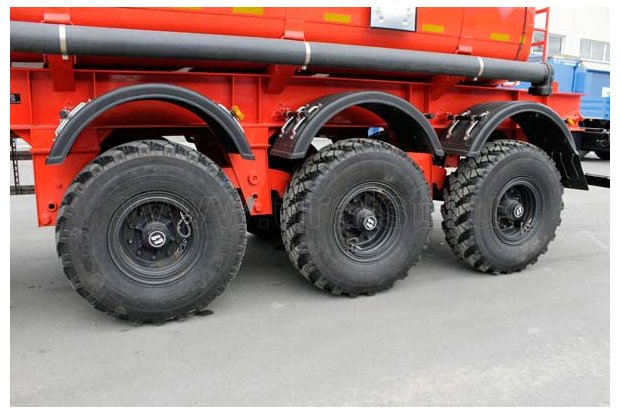 Оси полуприцепа цистерны