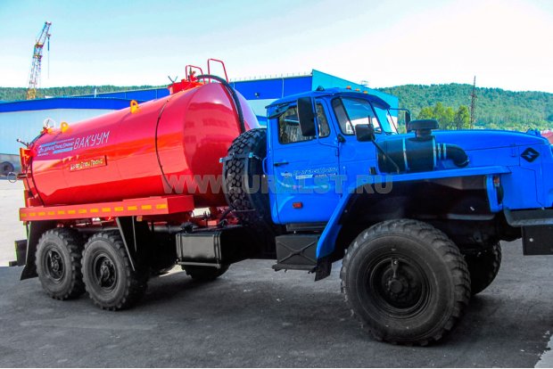 Автоцистерна вакуумная МВ-10-ОД КО УСТ-5453 Урал 4320-60М