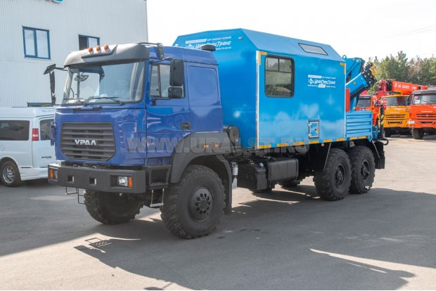 Автофургон АРОК с КМУ ИМ-95 УСТ 5453 Урал 4320-80Е5