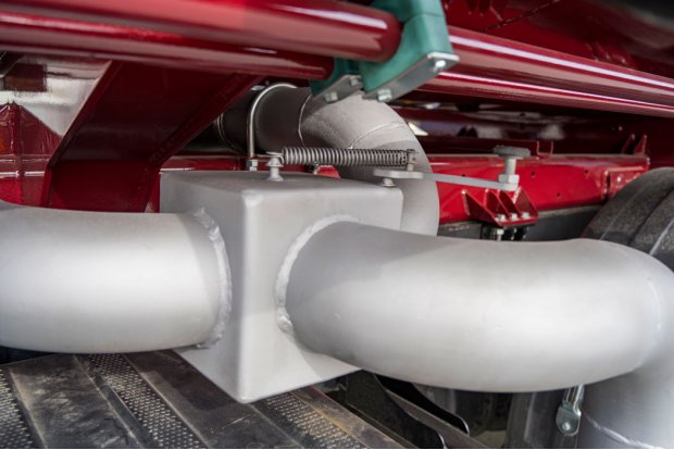 Обогрев емкости отработавшими газами