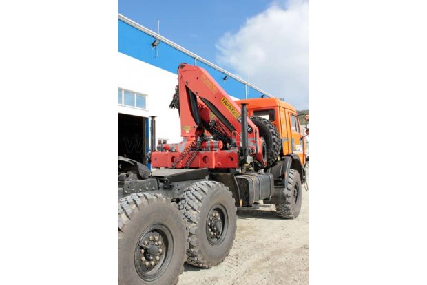Седельный тягач Камаз с КМУ Palfinger РK-15500