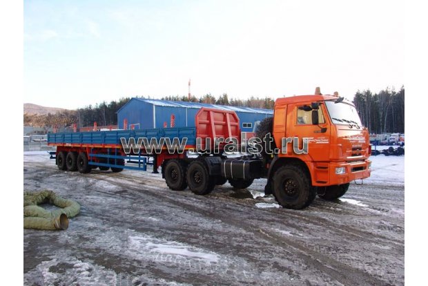 полуприцеп бортовой с раздвижными кониками
