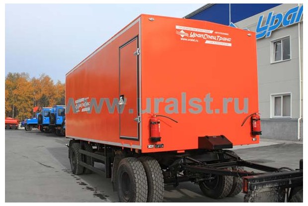 Прицеп-фургон для перевозки взрывчатых веществ