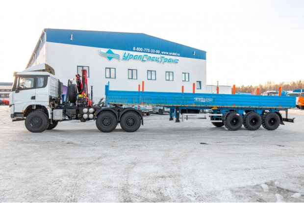 Тягач с КМУ ИМ-150N SHACMAN (ШАКМАН) SX42586V385 + ППБ-35