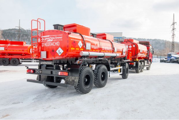 Автопоезд АТЗ-17-2 УСТ 5453, SHACMAN (ШАКМАН) SX32586T385 6х6, 315/80R22,5 и ПЦ 17-34-2