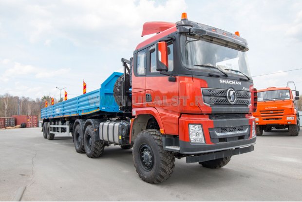 Седельный тягач SHACMAN (ШАКМАН) SX42586V385 + Полуприцеп-контейнеровоз ППК 27-24-12КБ