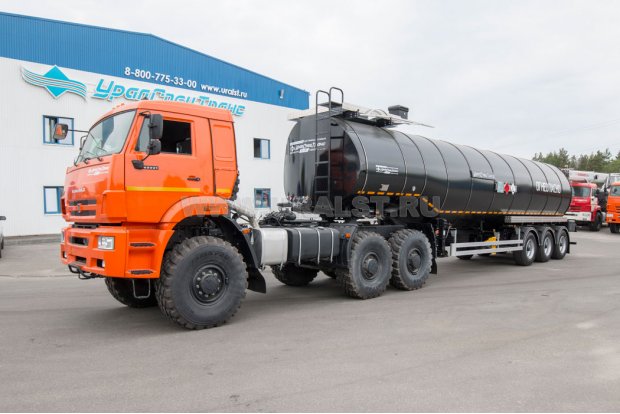 Полуприцеп цистерна ППЦН 38КТ-32Т УСТ + Седельный тягач Камаз 65221